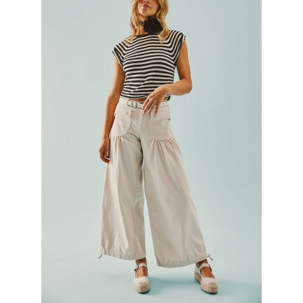 🎉LAST CHANCE🎉 FREE PEOPLE Slinky Baby Tee / Black Gardenia Combo - Picture 2 of 8